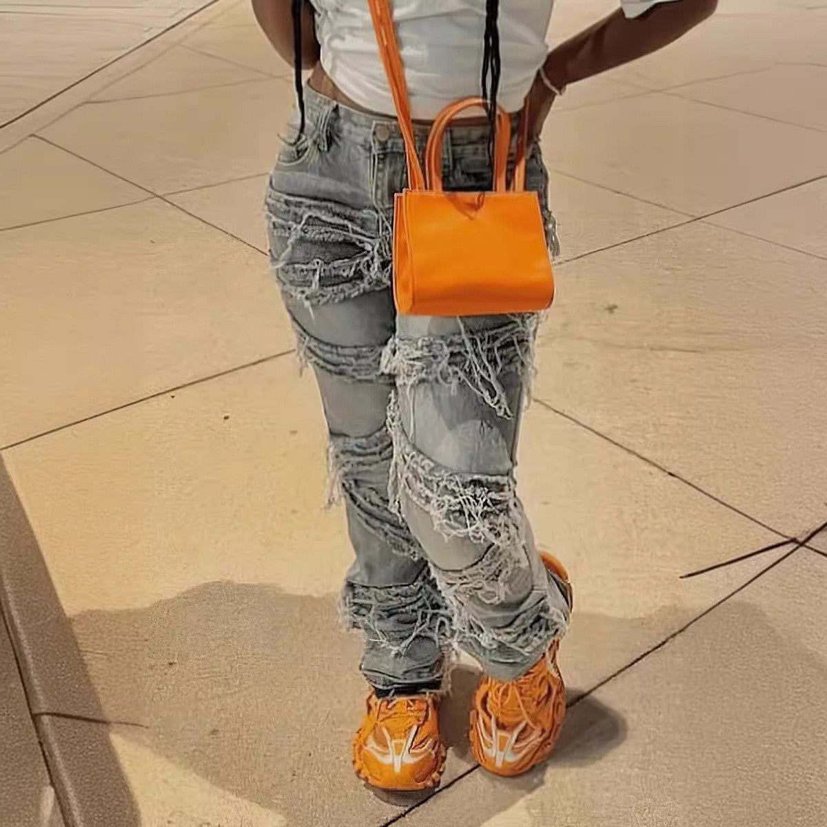 “GOATED” Washed Jeans